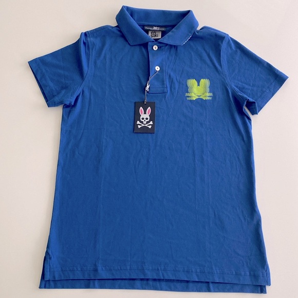 Psycho Bunny Polo Shirt Blue New - Picture 1 of 8